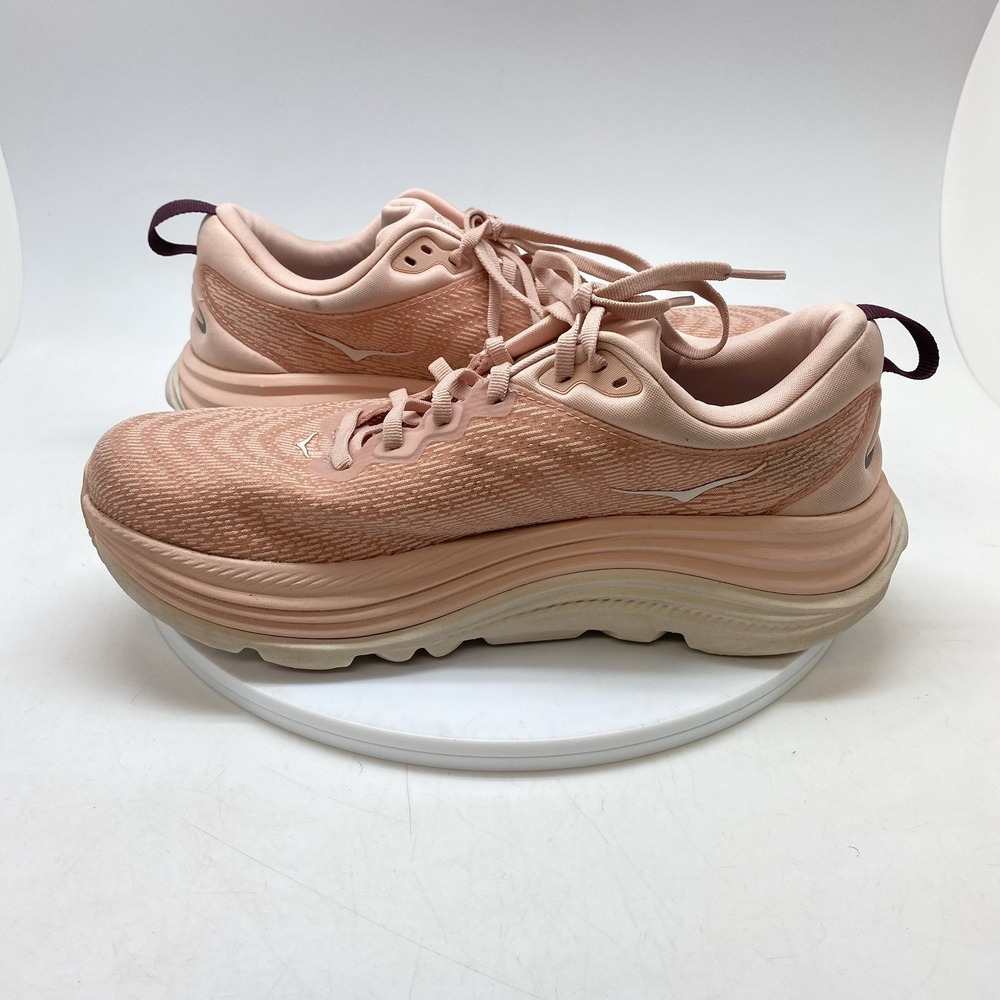Hoka One One Sneakers Womens 9 B Gaviota 5 1134235 RLTT Pink Cream Running Shoes - Picture 7 of 10